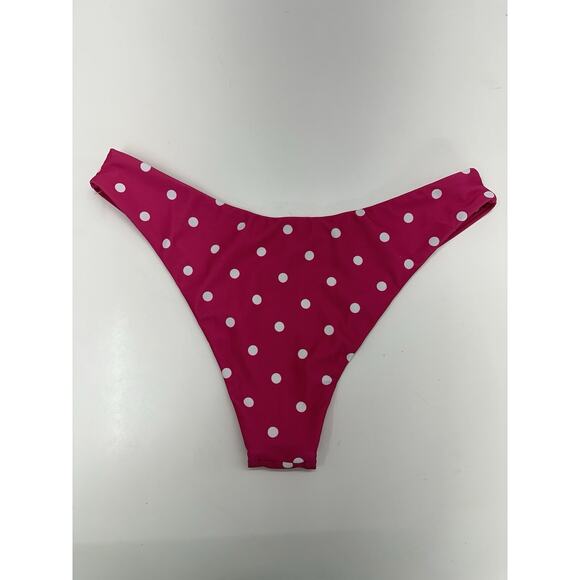 Zaful Womens Swimsuit Size 6 Two Piece Bikini Pink Polka Dot - Picture 11 of 14